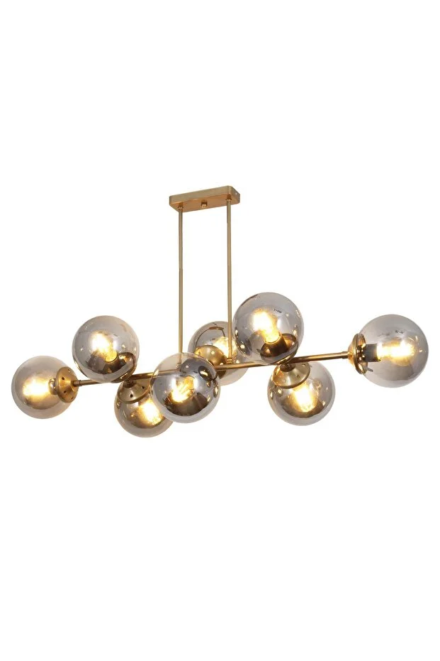 Jade Aura 8-Li Eskitme Avize – Füme Camlı